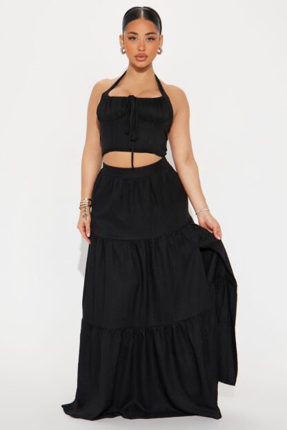 Conjunto de Falda Larga y Corset Estilo Campestre - Image 7