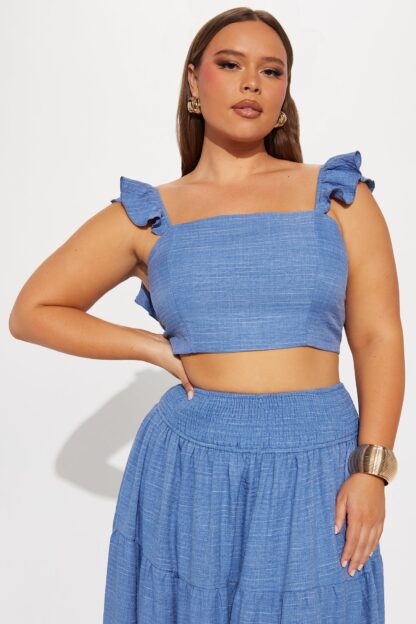 Conjunto de Falda Larga y Top con Volantes - Image 5