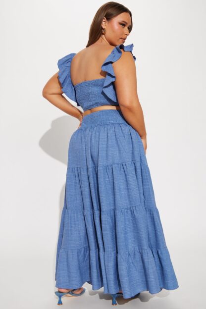 Conjunto de Falda Larga y Top con Volantes - Image 6