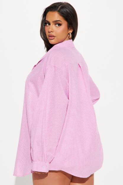 Conjunto de Falda Burbuja y Camisa en Rosa - Image 7